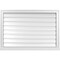 Ekena Millwork Vertical Surface Mount PVC Gable Vent: Functional, w/ 2"W x 2"P Brickmould Sill Frame, 38"W x 26"H GVPVE38X2603SF - alternate 1